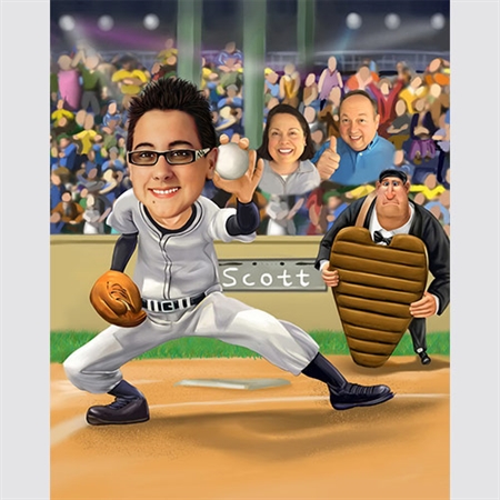 Best Baseball Player Caricature from Photos - myDaVinci